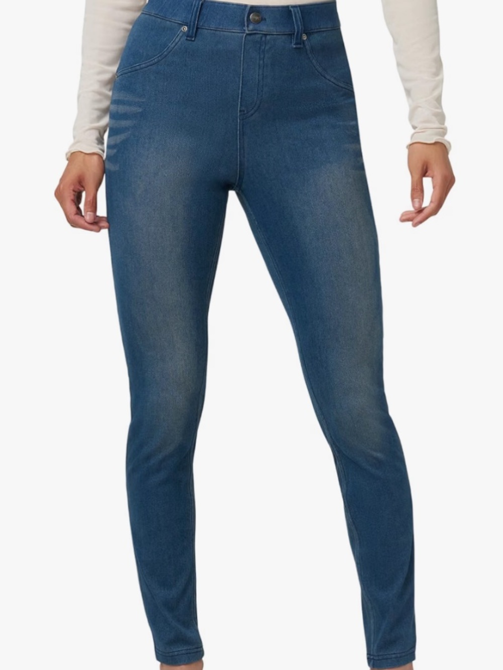 HUE Women Ultra high waist Denim leggings